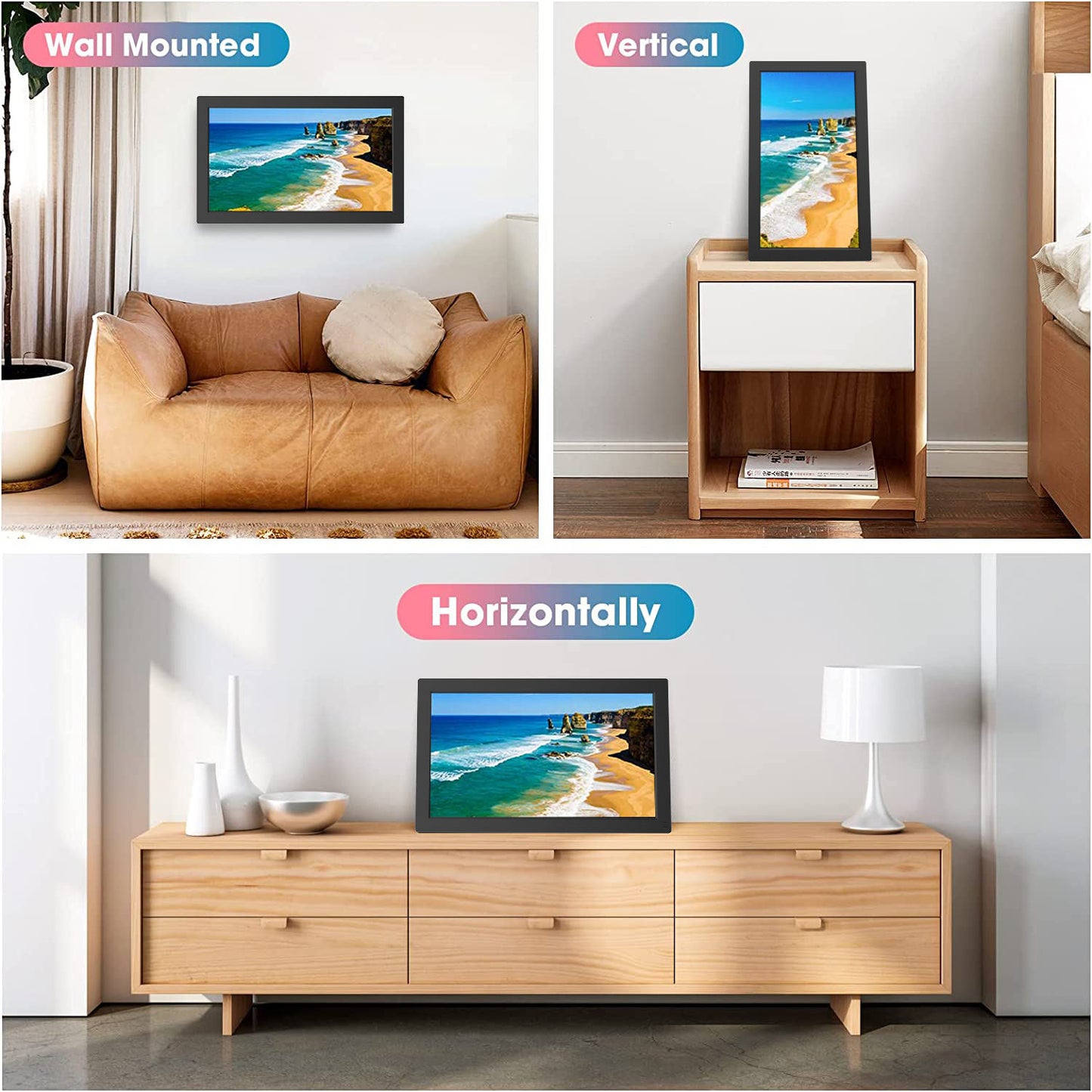 10 Inch LCD Screen Digital Photo Video Frame