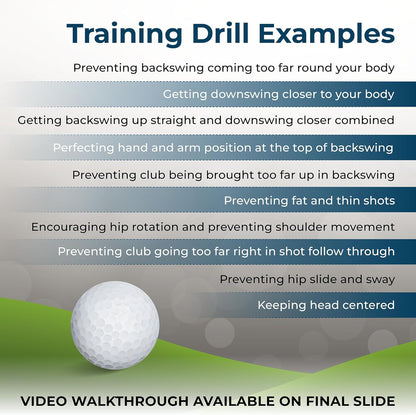 Golfer Golf Swing Trainer for Swing Plane & Alignment