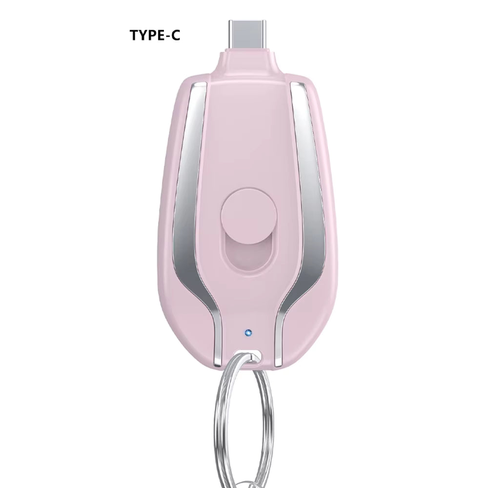 1500mAh Mini Keychain Fast Charging Backup Power Bank