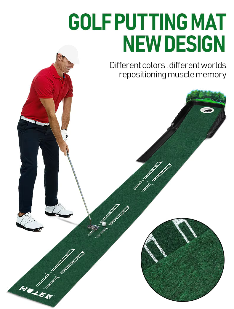 Golf Training Equipment Indoor and Outdoor Putting Practice Mat
