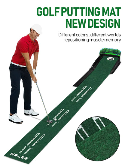 Golf Training Equipment Indoor and Outdoor Putting Practice Mat