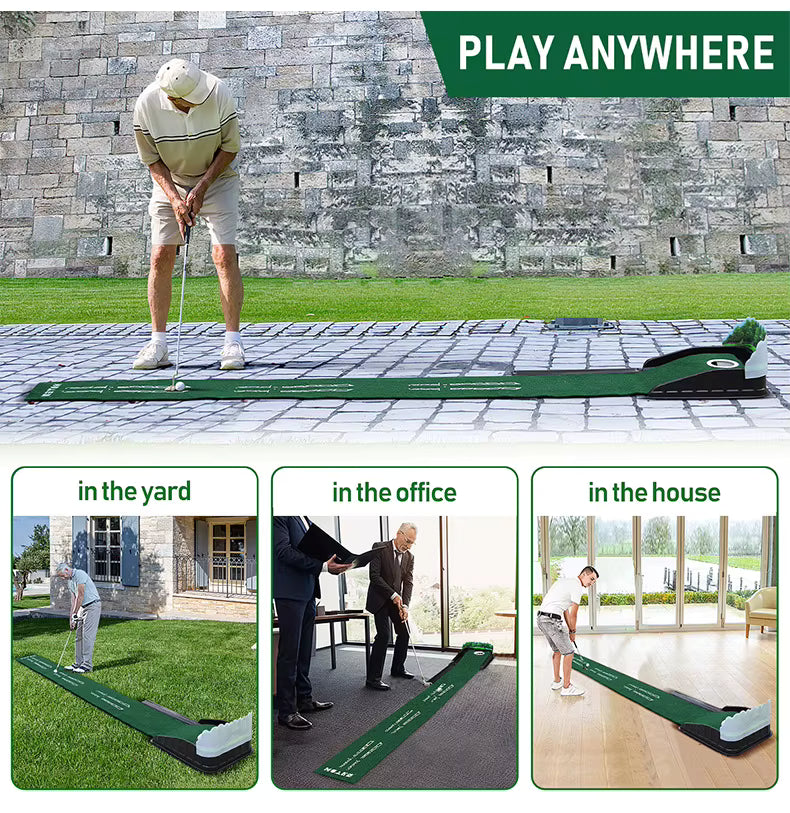 Golf Training Equipment Indoor and Outdoor Putting Practice Mat